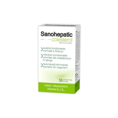 Sanohepatic colesterol Zdrovit - 56 comprimate